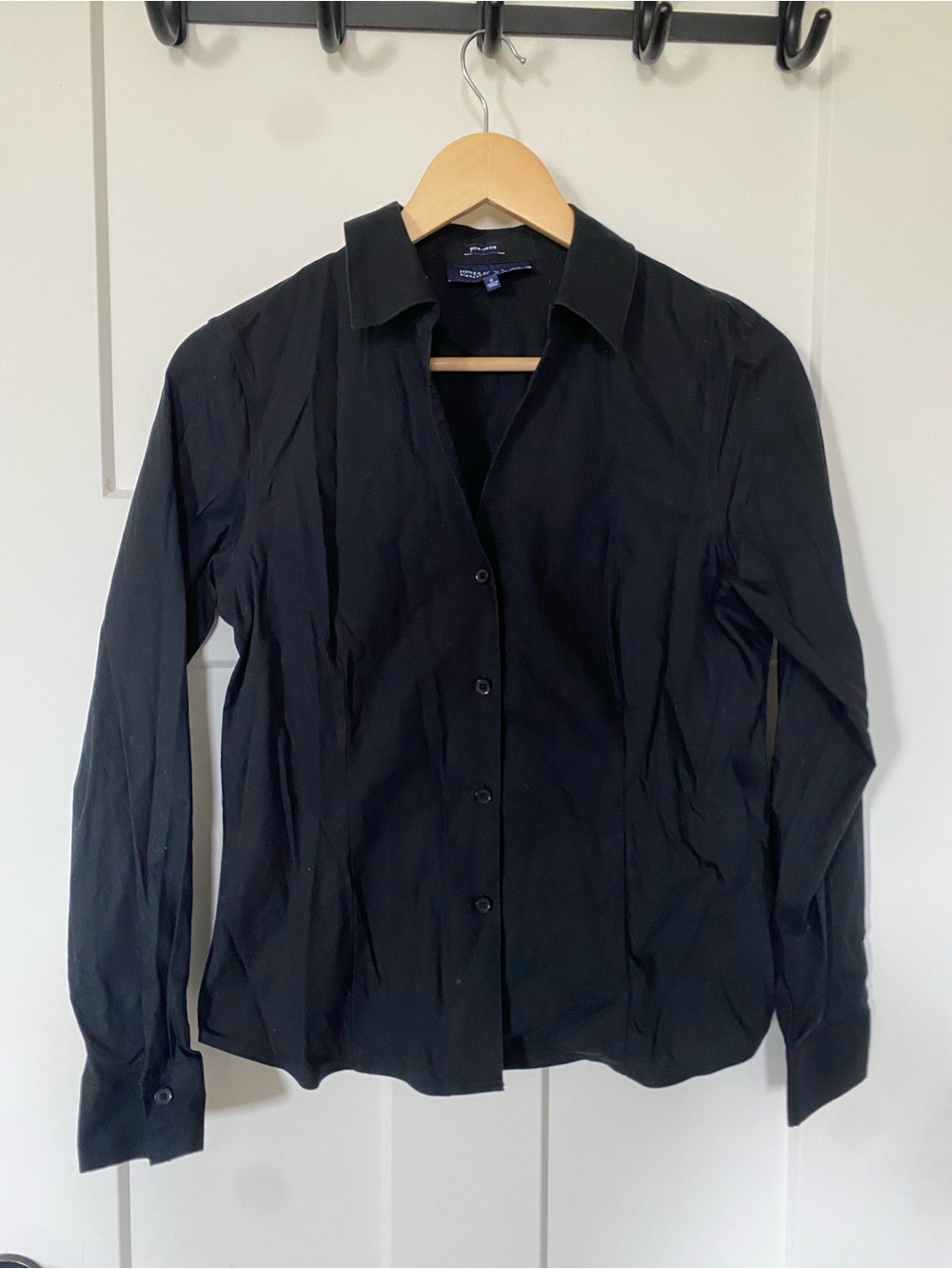 Jones New York Black Button-Front Shirt